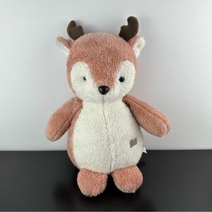 Miniso Life Pink Reindeer Love Plush 14" Deer Fawn White Brown MinisoLife Large